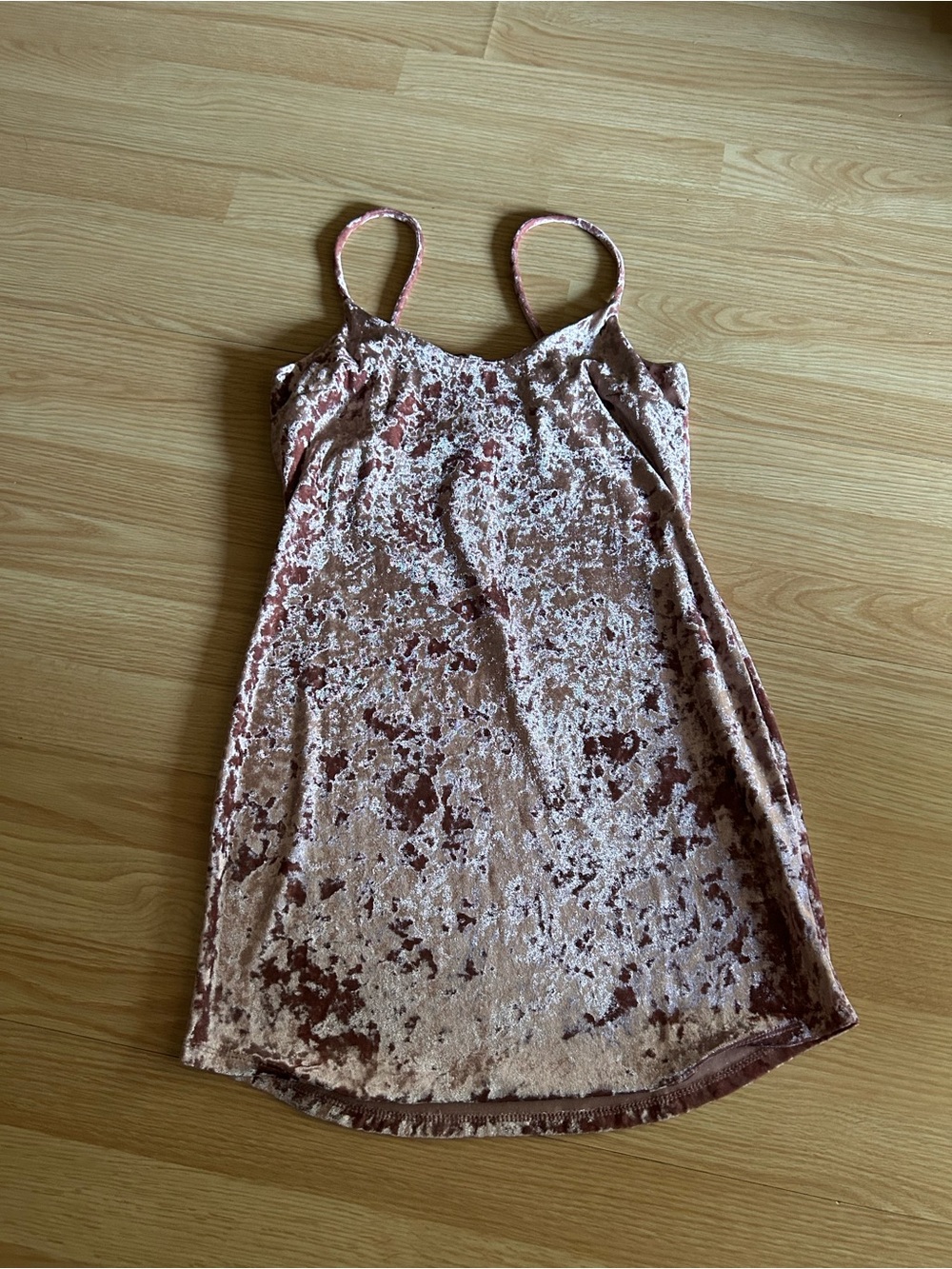 Forever 21 Light Pink Purple Velvet Mini Dress Small